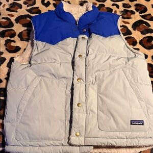 Patagonia Two-Tone Blue and Gray Vest